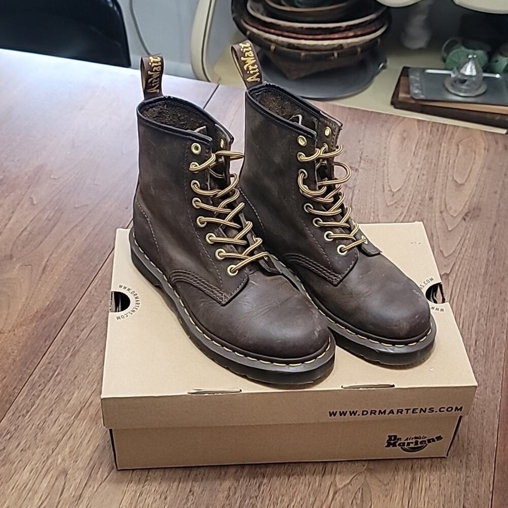 Dr. Martens Crazy Horse Boots Excellent Condition with Box
